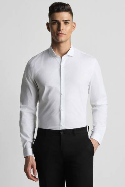 PETER ENGLAND Men Solid Formal White Shirt