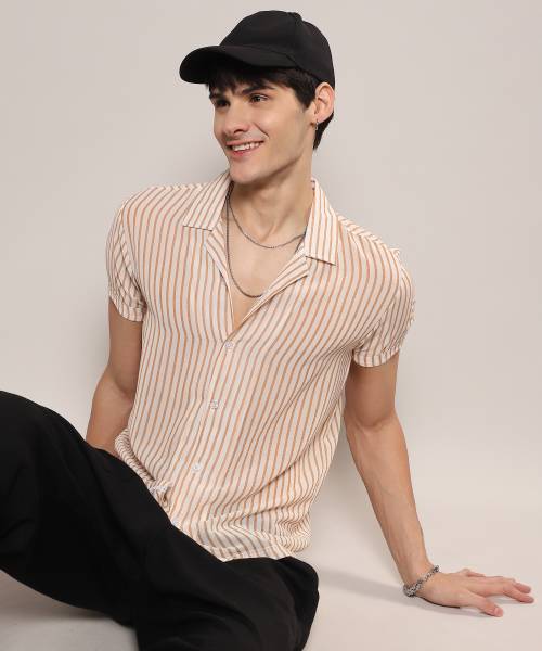 CAMPUS SUTRA Men Striped Casual Multicolor Shirt