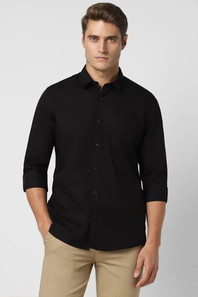 PETER ENGLAND Men Solid Casual Gold Shirt