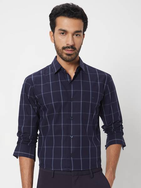 MUFTI Men Checkered Casual Multicolor Shirt