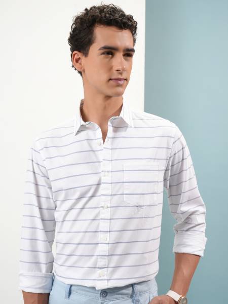 HIGHLANDER Men Striped Casual Multicolor Shirt