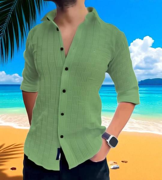clinch fashion Men Self Design Casual Multicolor Shirt