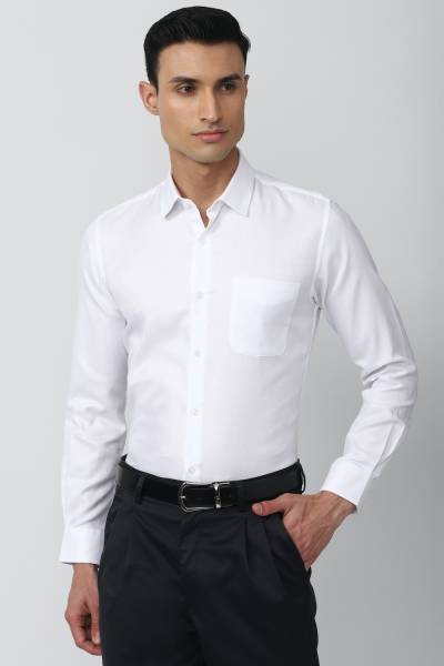 PETER ENGLAND Men Solid Formal White Shirt