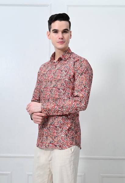Vellical Men Printed Casual Multicolor Shirt