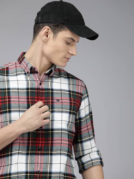 THE BEAR HOUSE Men Checkered Casual Multicolor Shirt