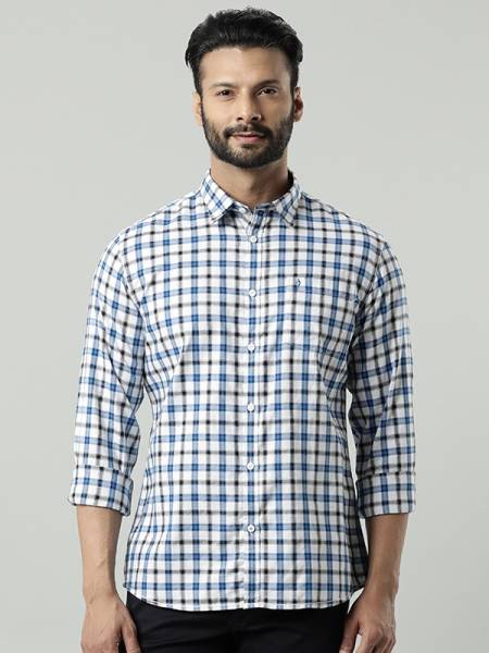 INDIAN TERRAIN Men Checkered Casual Multicolor Shirt