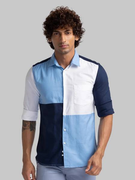 PARX Men Solid Casual Multicolor Shirt