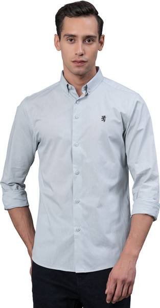 RED TAPE Men Solid Casual Grey Shirt