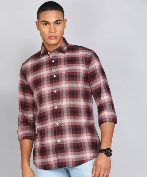 Van heusen sport cheap men's checkered casual shirt
