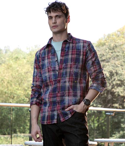 CAMPUS SUTRA Men Checkered Casual Multicolor Shirt