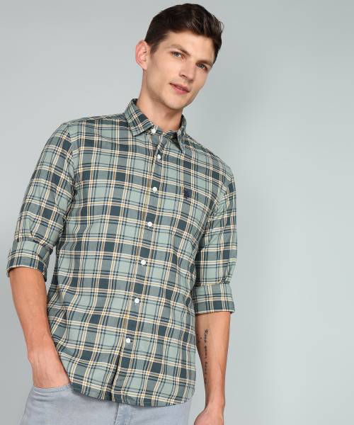U.S. POLO ASSN. Men Checkered Casual Multicolor Shirt