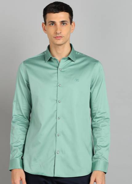 KILLER Men Solid Casual Light Green Shirt