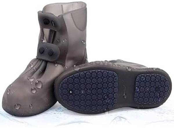 SIMESTICH Silicone Shoe Cover Waterproof Double Breasted Layer Cover for Rainy/Snow Silicone Multicolor Boots Shoe Cover