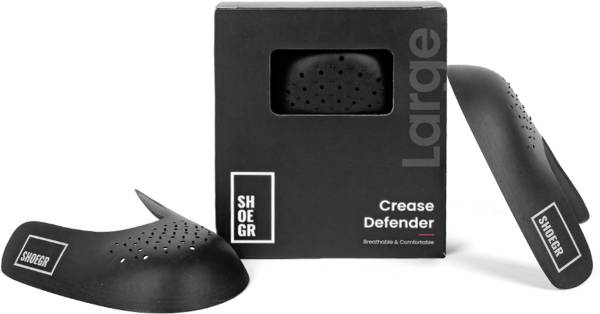 SHOEGR Sneaker Crease Protectors for Men & Women | Pack of 1 (Large (UK7-UK12)) Fabric Toe Regular Shoe Insole