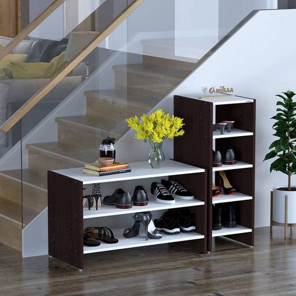 ANIKAA Shoe Cabinet, Slipper Stand, Storage Rack Engineered Wood Shoe Rack