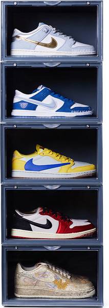 SNEAKARE Side Drop Shoe Rack & Storage Box for Office/Home, Shoe Storage Box For Sneaker Plastic Shoe Rack