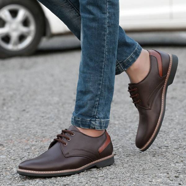Semi casual leather shoes online