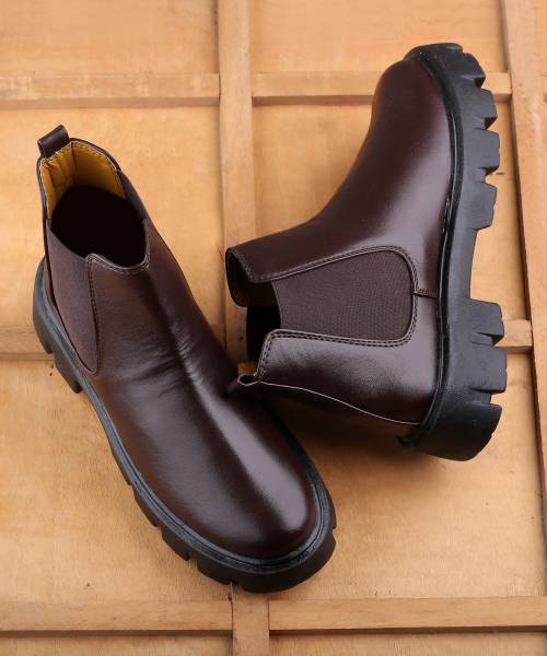 Roadster Men's Latest Casual Slip-On Chelsea Boots Boots For Men