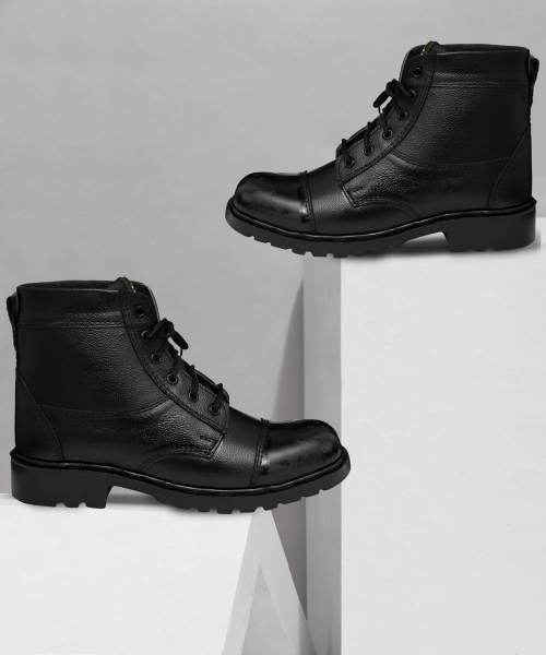 OMEE GOLD DMS Police NCC Black Boots For Men Price History