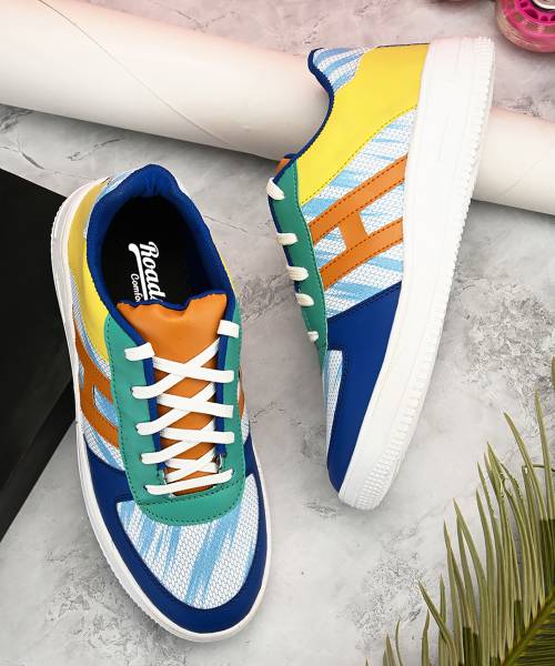 Roadster Striped Party Wear Casual Sneakers For Men