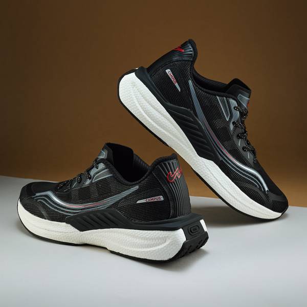CAMPUS CREED Sports Shoes | Breathable Mesh Upper & Ultra-Cushioned Insole | Lace-Up Running Shoes For Men