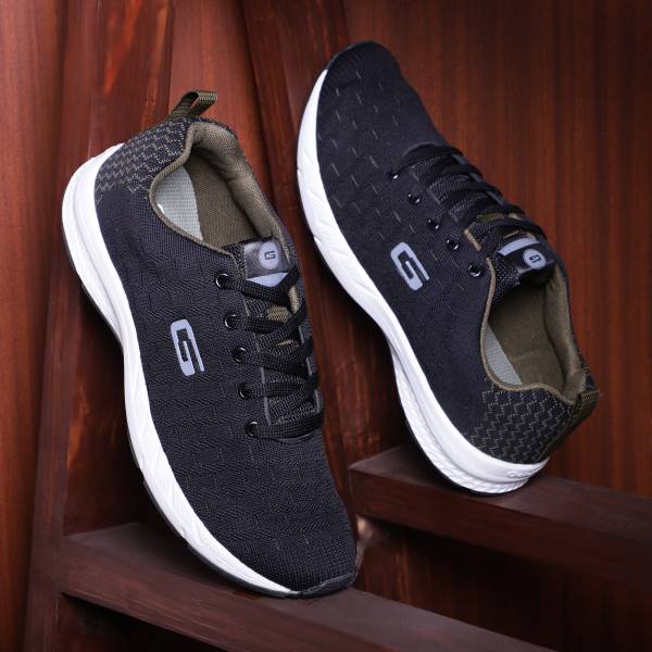 GOLDSTAR Glodstar Men's Olive - Black Runnig Lace-Up Sport Shoes Modern Comfort Running Shoes For Men