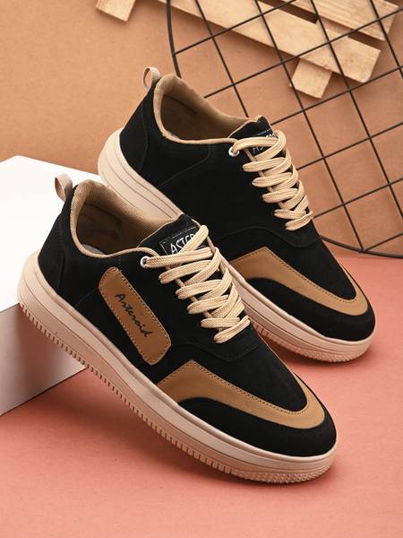 SERSI SERSI Fashion Colorblock Men's Casual Partywear Sneakers Black Shoes Sneakers For Men