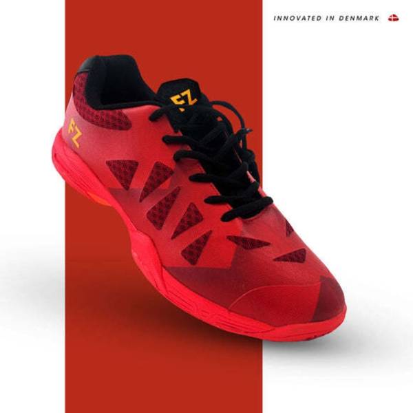 FZ FORZA Tarami Red Badminton Shoes For Men