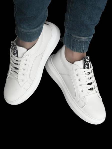 SERSI ColorBlock Stylish Fashion Sneakers Classic Flat Casual Shoes Men. (WHITE) Sneakers For Men