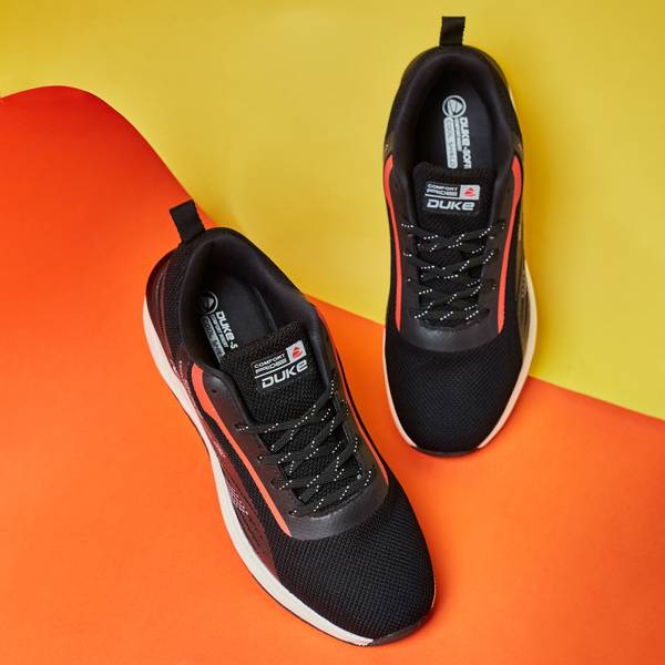 Duke black running shoes sales