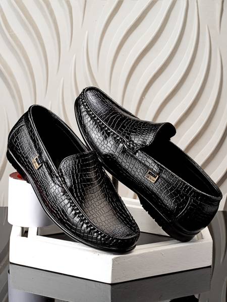 action Lightweight | Comfortable | Trendy | Daily Wear | Synthetic Leather Loafers For Men