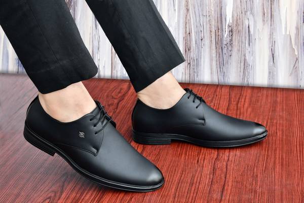 moocoozin Moocoozin Formal Shoes for Men | Soft Cushioned Insole, Slip-Resistance Derby For Men