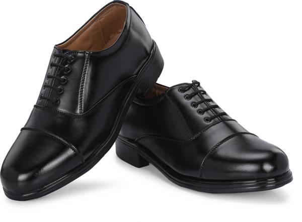 B-Fox Men's Leather Officer Uniform Shoes Light Weight Ultimate Comfort Outdoors For Men