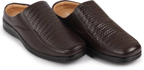 FAUSTO Hand Knitted Shoe Style Sandals Slip On For Men