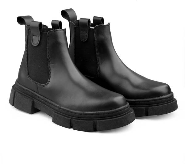 bacca bucci MAVERICK brushed leather Chealsea Fashion Men boots