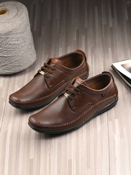 EGOSS Stretch Premium Genuine Leather Slip On For Men