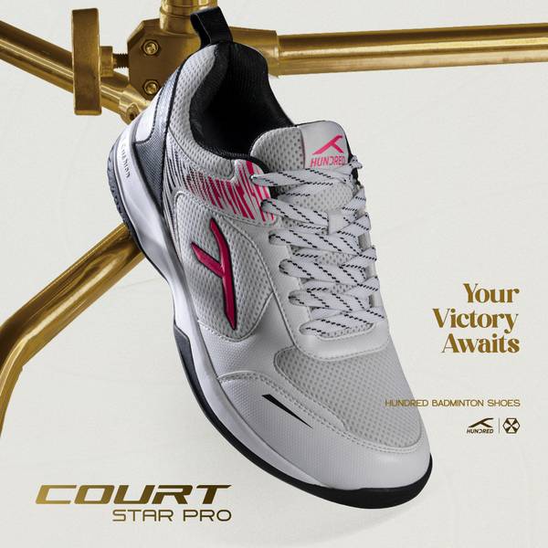 Hundred Court Star Pro Non Marking Badminton Shoes For Men