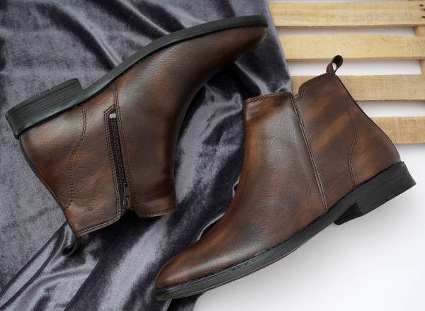 ERIX Leather Chelsea High End Premium chelsea Zip boots outdoors for men Boots For Men