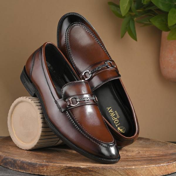 Topway Men's Formal Leather Loafer & Mocassins Shoes Topway Loafers For Men Loafers For Men