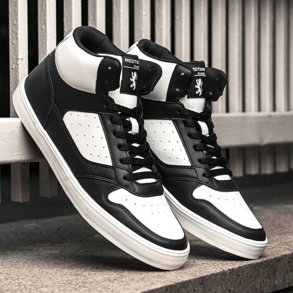 Red tape black casual shoes new arrivals