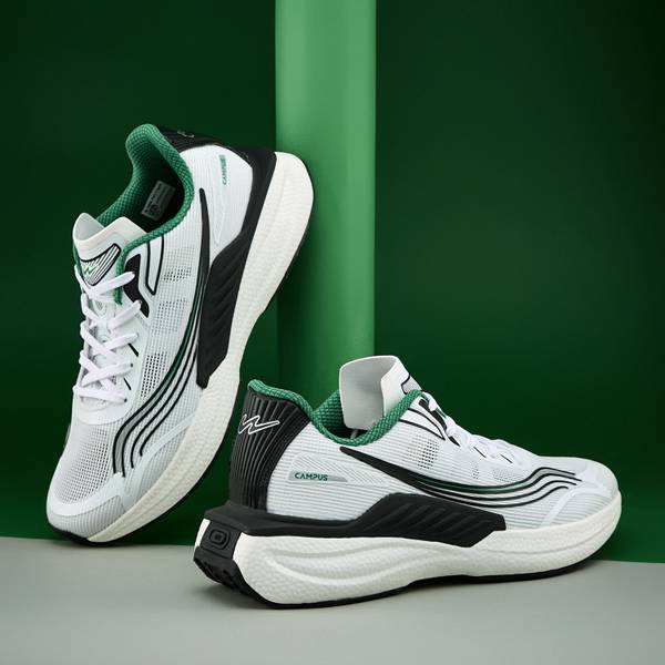 CAMPUS CREED Sports Shoes | Breathable Mesh Upper & Ultra-Cushioned Insole | Lace-Up Running Shoes For Men