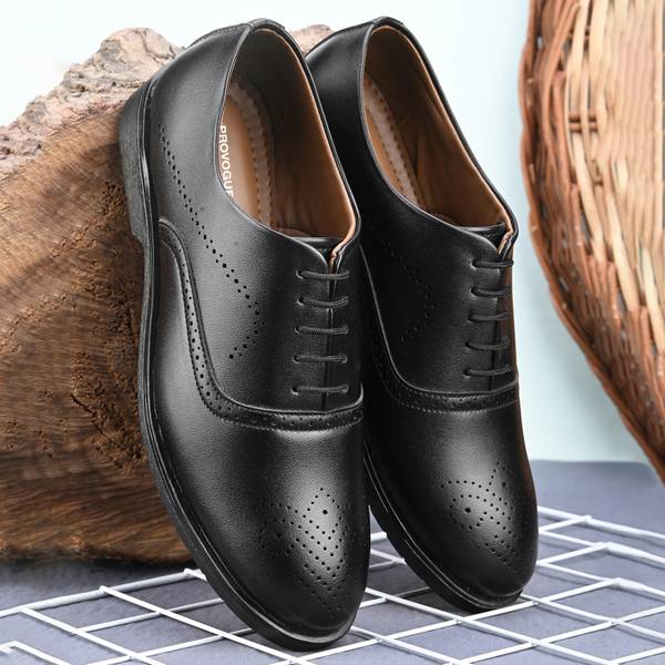 PROVOGUE Formal Leather Shoes |Wedding Formal Shoes |Office Shoes | Comfortable Lace Up For Men