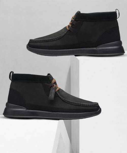 CLARKS Wally Black High Tops For Men