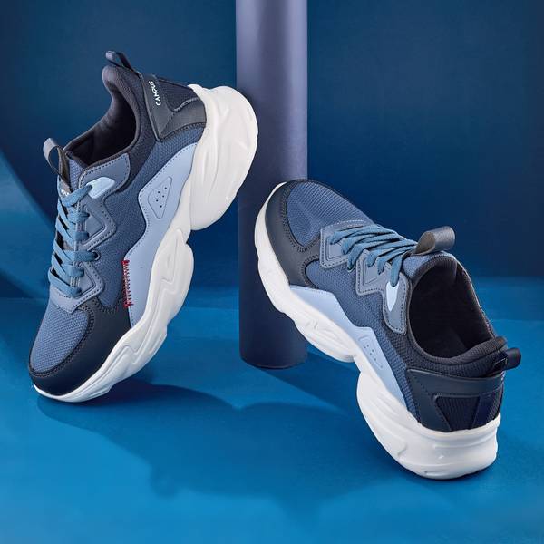 CAMPUS TALON Men's Casual Shoes | Trendy Chunky Design | Breathable & Comfy | Lace-Up Sneakers For Men