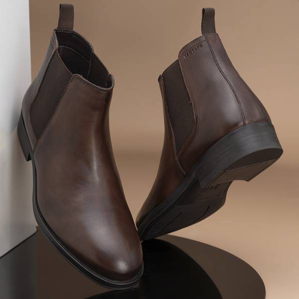 red tape brown dress shoes Red Tape Broxton Genuine Leather Derby Lace-Up Dress Shoe Brown – Seasons  Fashion main image 0