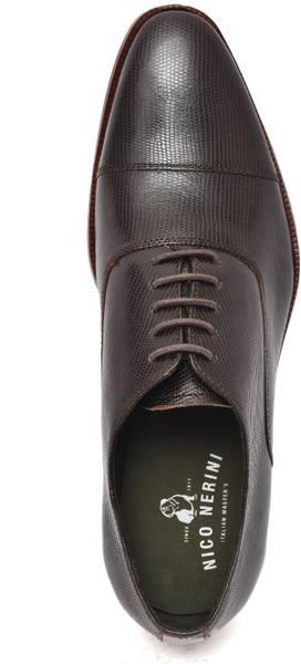 Nico Nerini Genuine Leather Brogue Lace Up |Formal Shoes for Men for Office Derby For Men
