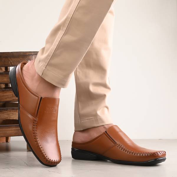 Black Cooper Half Shoe Casuals For Men