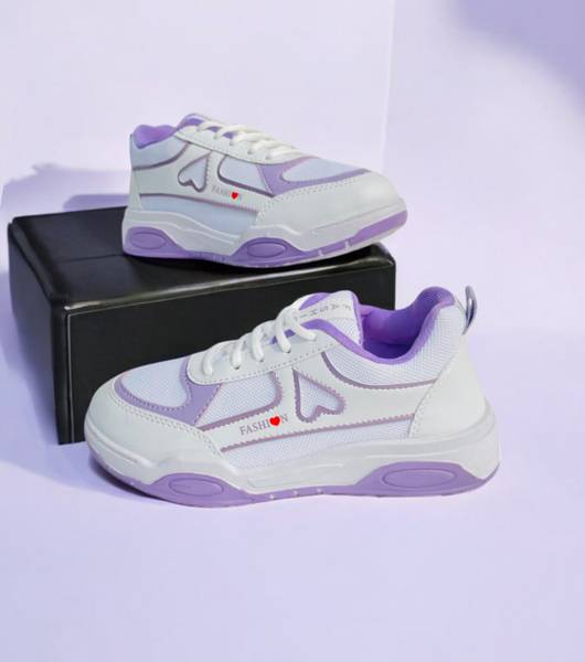 Fabbmate Girls Lace Walking Shoes