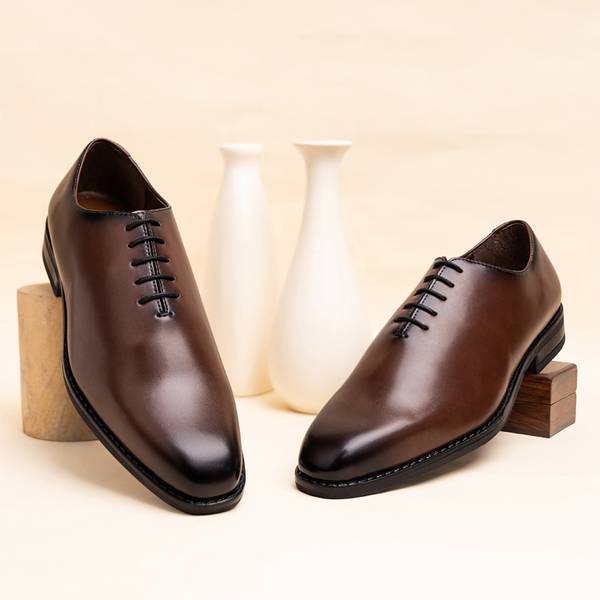 LOUIS STITCH Mens Tan Formal Derby Lace Up Shoes (SXWC) - 10 UK Lace Up For Men