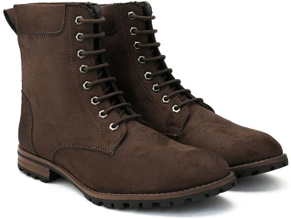 Hirel's High Ankle Suede Trendy Bikes, Hiking, Trekking Boots Boots For Men
